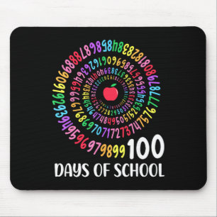 Mousepad 100º Dia De Escola 100 Dias Matemática Número Prof