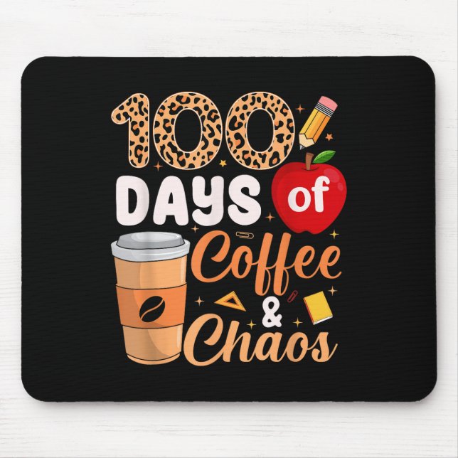 Mousepad 100º Dia De Professores Crianças De 100 Dias De Ca (Frente)