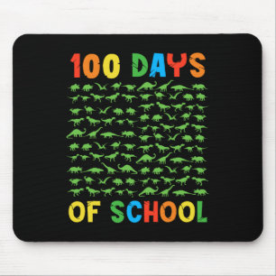 Mousepad 100º Dia De Professores Crianças De 100 Dias Dinos