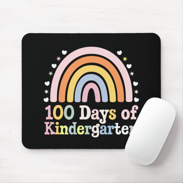 Mousepad 100º Dia do Professor de Jardim de Infância Crianç (Com mouse)