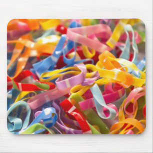 Mousepad 1000s de Bandas de borracha coloridas