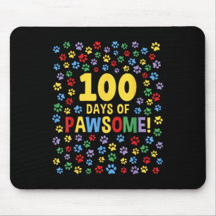 Mousepad 100.º Dia Da Escola 100 Dias De Cão Pawsome Cat Pa