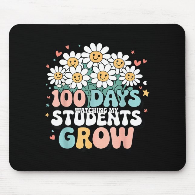 Mousepad 100 Day Watching My Students Grow 100 Days Of Scho (Frente)