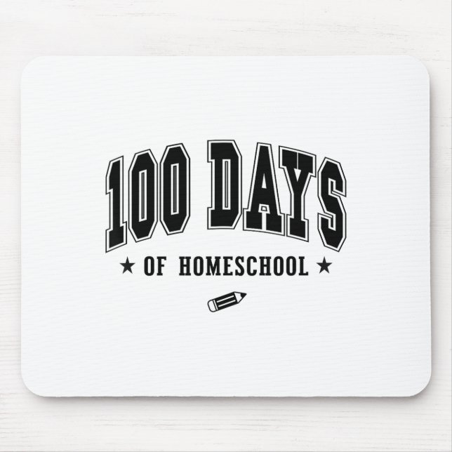 Mousepad 100 Days Of Homeschool  (Frente)
