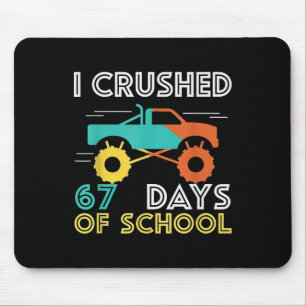 Mousepad 100 Dias Da Escola Caminhão 67º Dia Da Escola Seis