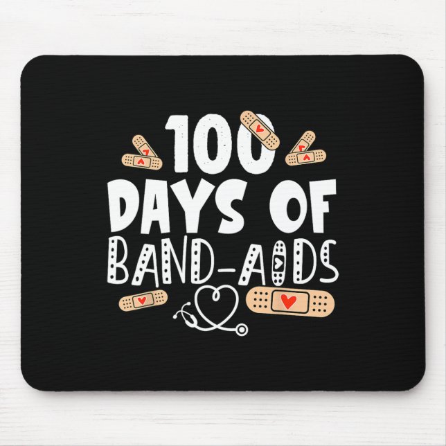 Mousepad 100 dias de assistência banda - enfermeiro escolar (Frente)