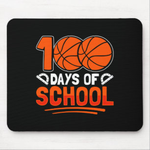Mousepad 100 dias de basquete escolar para estudantes Trein
