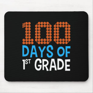 Mousepad 100 dias de basquetebol de primeira série Esporte