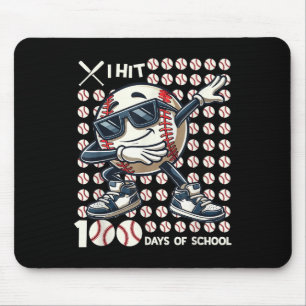 Mousepad 100 Dias De Bat De Beisebol Escolar 100º Dia De
