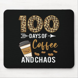 Mousepad 100 Dias De Café E Caos Feliz 100º Dia De Educação
