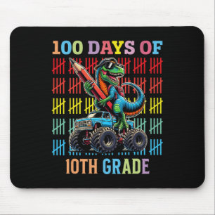 Mousepad 100 Dias De Caminhão De Monstro Escolar 100.º Dia