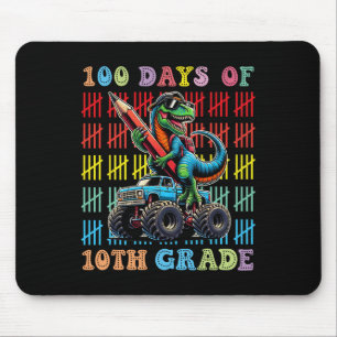 Mousepad 100 Dias De Caminhão De Monstro Escolar 100.º Dia