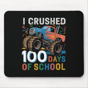 Mousepad 100 Dias De Caminhão-Monstro Escolar 100.º Dia De