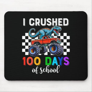 Mousepad 100 Dias De Caminhão Monstro Escolar 100 Dias Dino