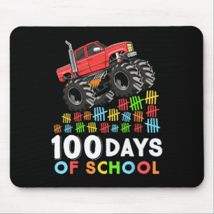 Mousepad 100 dias de caminhonete de monstro escolar 100º di