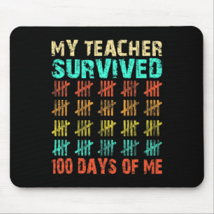 Mousepad 100 Dias de Crianças Escolares 100º Dia do Costu E