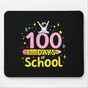 Mousepad 100 Dias De Design De Astronauta Escolar E Lápis