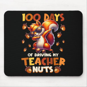 Mousepad 100 Dias De Dirigir Meu Professor Loucos Esquilo E