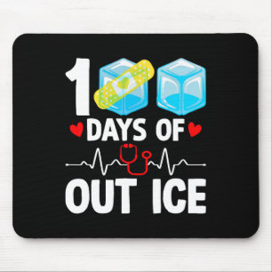 Mousepad 100 Dias De Enfermeira De Ensino Engraçado No Gelo