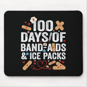 Mousepad 100 Dias De Enfermeira Escolar 100º Dia Nd Aids Al