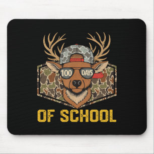 Mousepad 100 Dias De Escola Caça De Veado Camo Hunter Menin