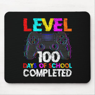 Mousepad 100 Dias De Escola Completado De Jovens Jogadores