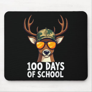 Mousepad 100 Dias De Escola Estão Aqui Caçando Cem Veados