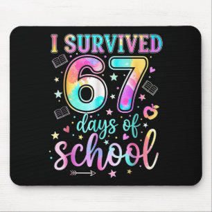 Mousepad 100 Dias De Escola Eu Sobrevivi 67 Dias De Escola