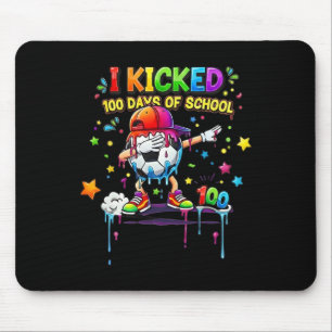 Mousepad 100 Dias De Escola Futebol Gotejamento Crianças Me