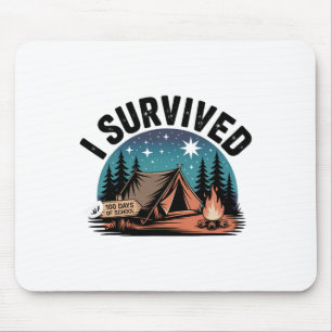 Mousepad 100 Dias De Escola Mal Sobrevivi Crianças Engraçad
