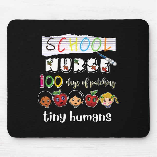 Mousepad 100 dias de escola patchando pequenas escolas de h (Frente)