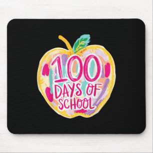 Mousepad 100 Dias De Escola Professores Crianças Retro