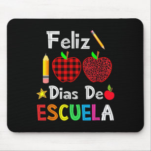 Mousepad 100 Dias De Escuela Espanhol Feliz 100º Dia De Sch