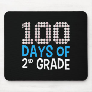 Mousepad 100 Dias De Esporte Com Basebol Da Classe segundo