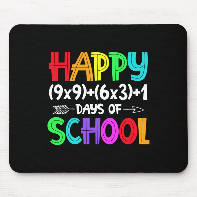 Mousepad 100 Dias De Fórmula De Matemática Escolar Para Est (Frente)