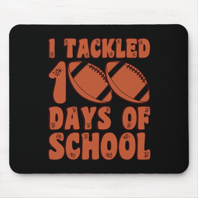 Mousepad 100 Dias De Futebol Escolar Para Rapazes (Frente)
