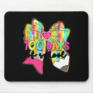 Mousepad 100 Dias De Lápis De Arco De Coquete Escolar 100 D