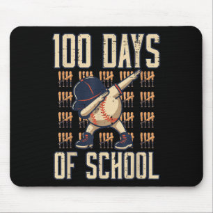 Mousepad 100 Dias De Meninos De 100 Dias De Basebol Escolar