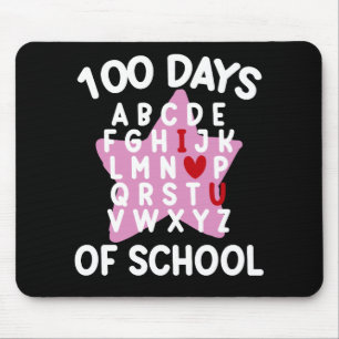 Mousepad 100 Dias De Professora De Alfabeto Escolar 100 Dia
