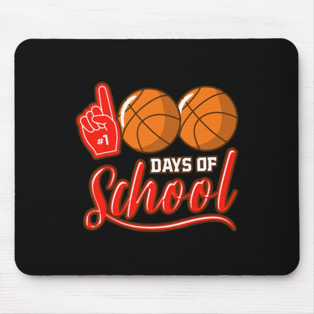 Mousepad 100 Dias De Professora De Bysketbyll Boys 100th D (Frente)