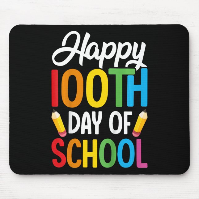 Mousepad 100 Dias De Professores Crianças Meninas Meninas 1 (Frente)