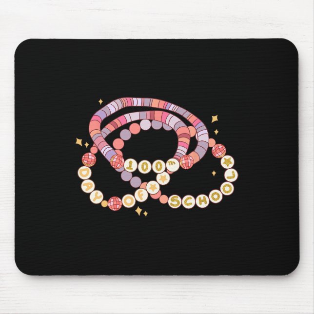 Mousepad 100 Dias De Professores De Bracelete De Amizade Es (Frente)