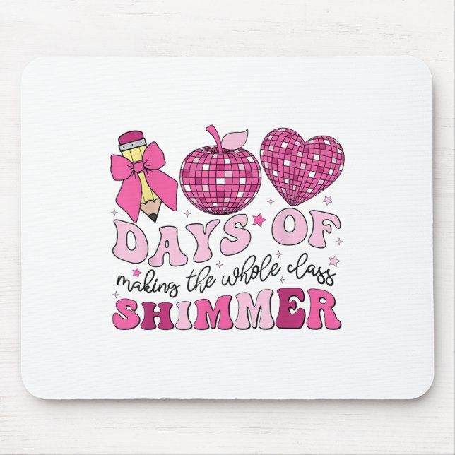 Mousepad 100 Dias De Professores Escolares Arco 100º (Frente)