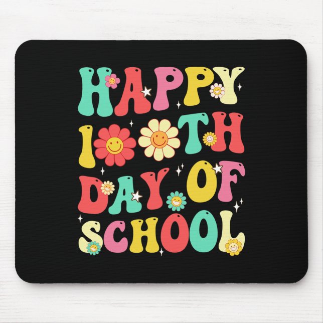 Mousepad 100 Dias De Professores Estudantes Do 100º Dia Sch (Frente)