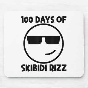 Mousepad 100 Dias De Skibidi Rizz Legal 100º Dia De