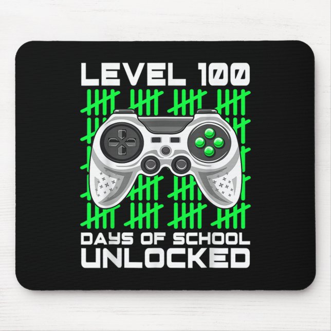 Mousepad 100 Dias De Videos games De Jogadores Bloqueados N (Frente)