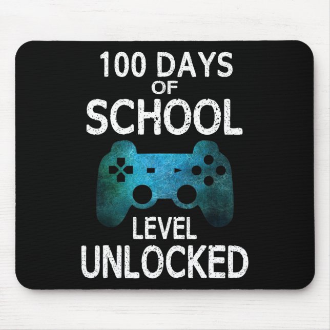 Mousepad 100 Dias De Videos games De Jogadores Escolares De (Frente)
