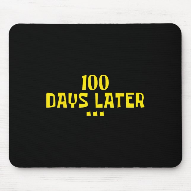 Mousepad 100 Dias Depois 100. º Dia De Professores Crianças (Frente)