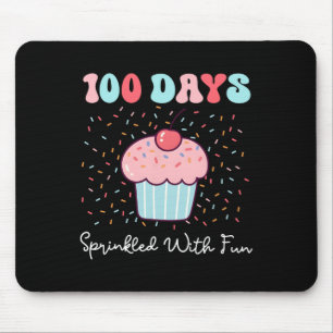 Mousepad 100 Dias Empurrados Com Cupcake Divertido 100 Dias