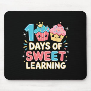 Mousepad 100 Dias Empurrados Com Cupcake Divertido 100 Dias